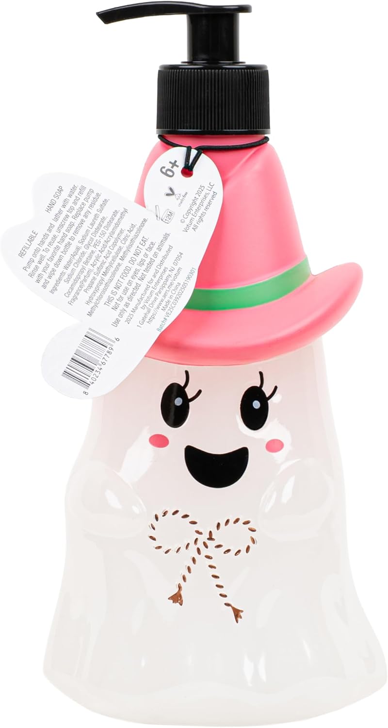 simple pleasures Hocus Pocus Cowboy Ghost Sweet Vanilla Scented Liquid Hand Soap Dispenser - Autumn & Halloween Novelty Decorative Refillable Hand Pump for Kitchen Countertops and Bathroom Sinks - Image 2